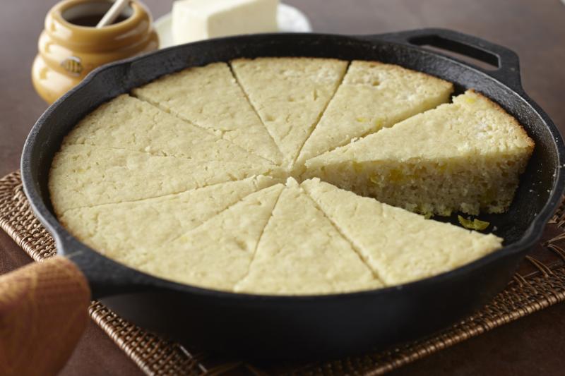 White Cornbread with Chilies
